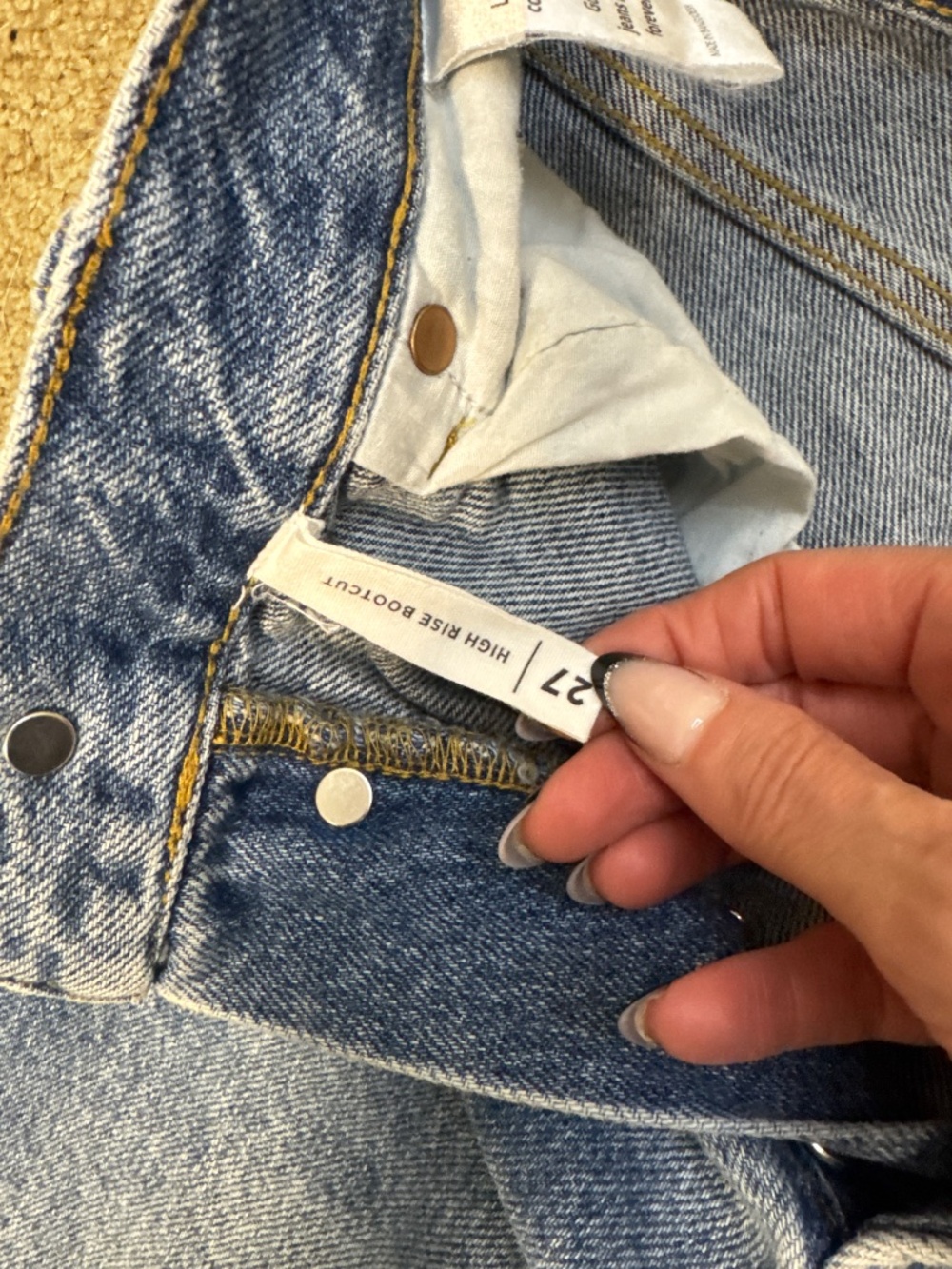 PACSUN HIGHRISE WIDE LEG JEANS - Picture 5 of 6